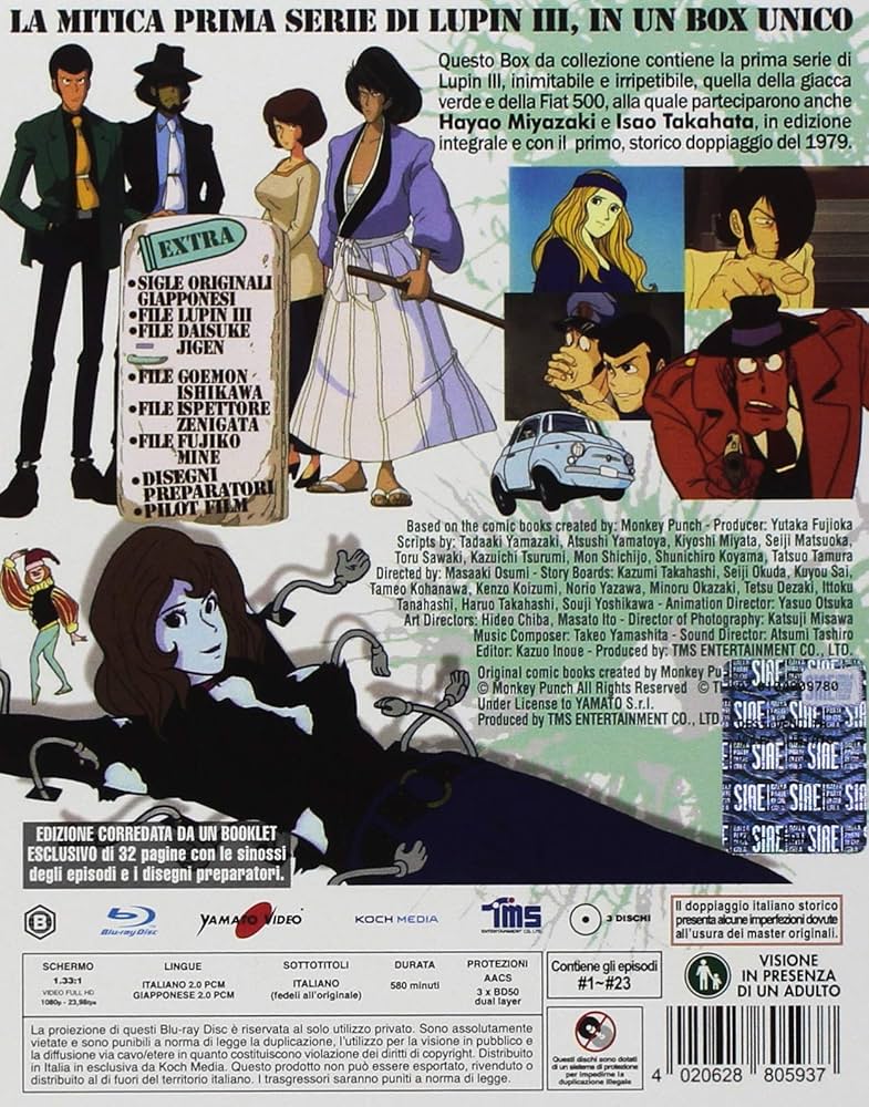 【美品】LUPIN III LA PRIMA SERIE Lupin III - La Prima Serie - Bd (3 Bd): Amazon.it: Monkey